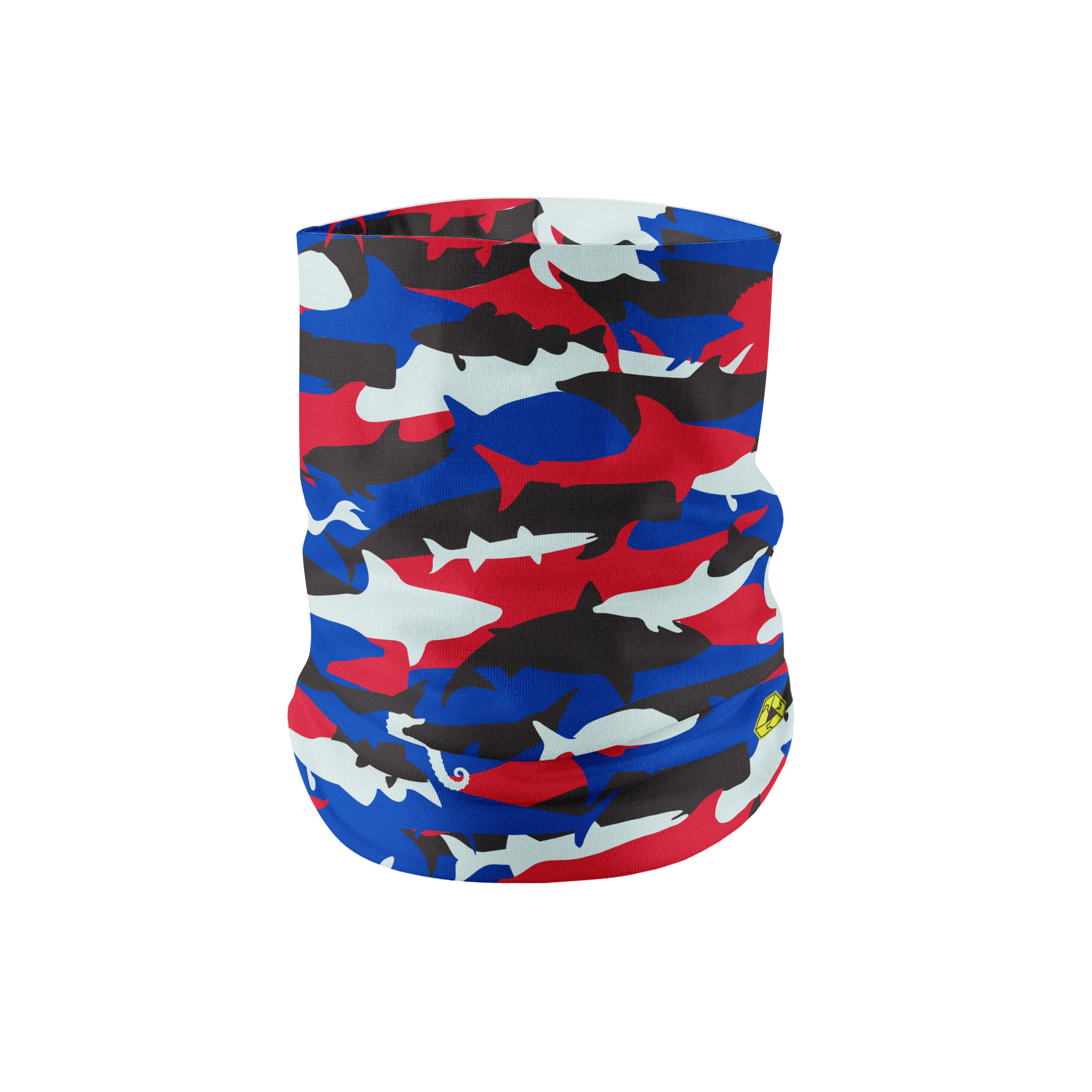 Patriotic Aquatic Neck Gaiter | Recycled And Eco-Friendly, Dual Layer ...